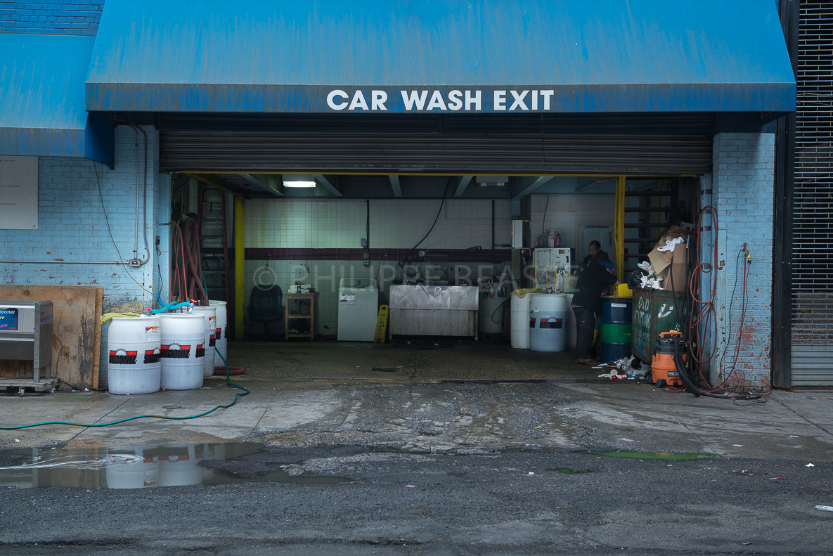 Car wash exit